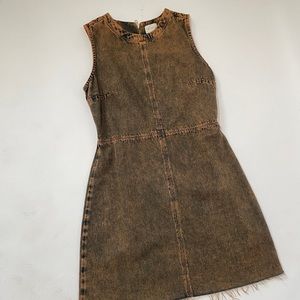 NWOT French Connection Burnt Orange Denim Dress